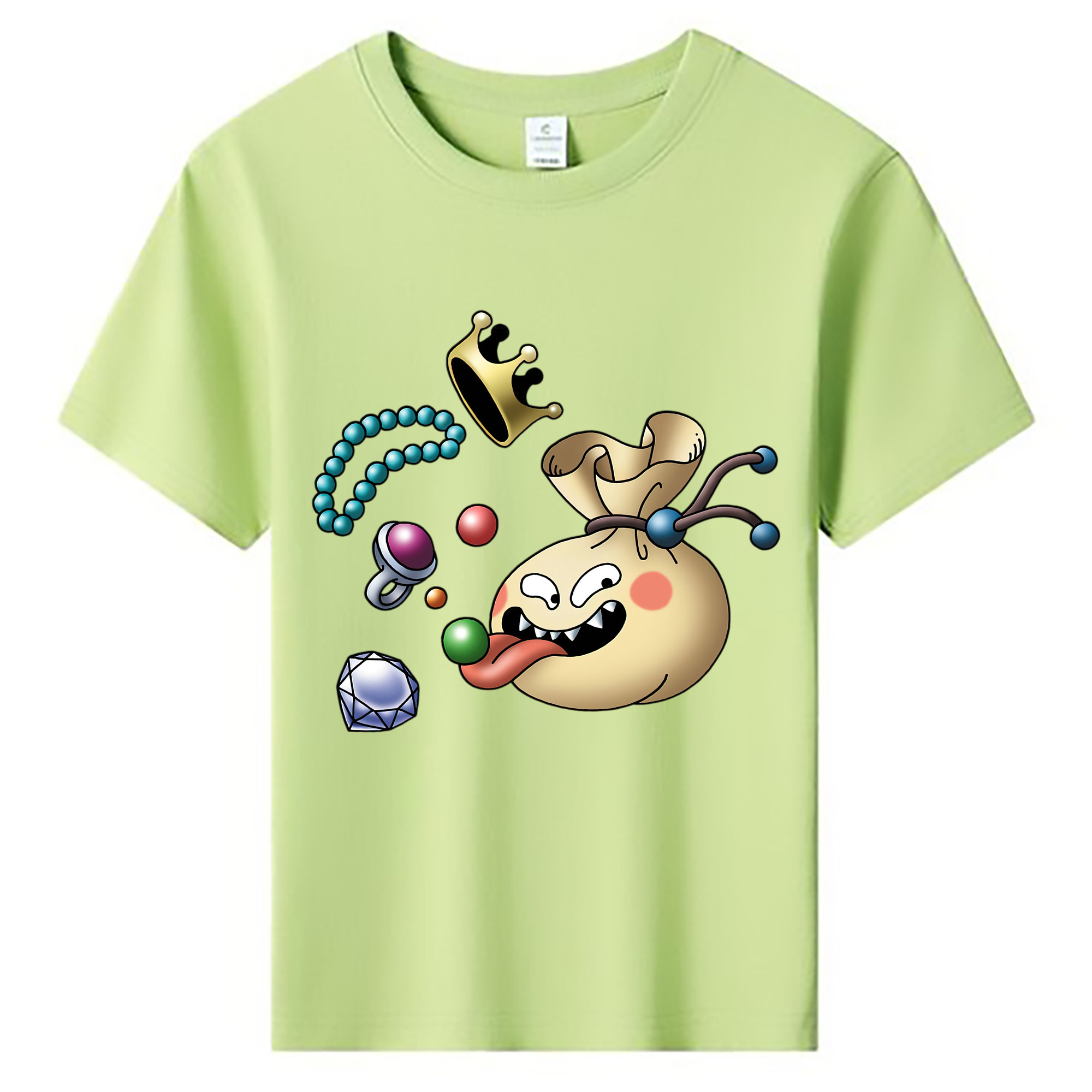 （画像用） ドラゴンクエスト Doragon Kuesuto Dragon Quest 綿100％キッズTシャツ（フロントプリント）
